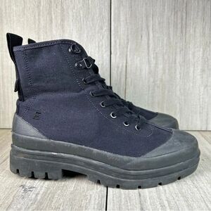 Everlane Utility Canvas Boots Combat Lace Up Platform Shoe Women's Size 6.5